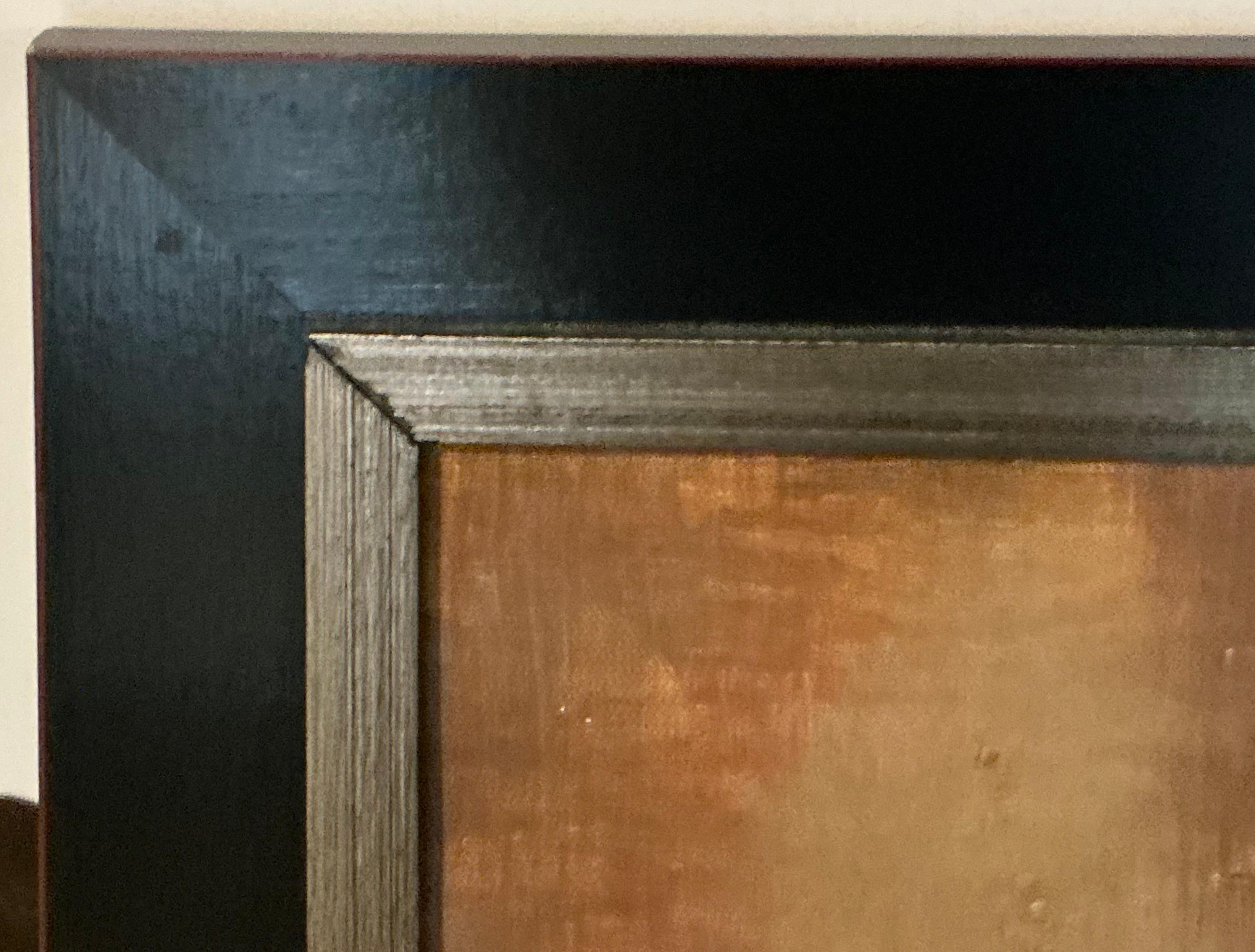 Americano Pittura a olio astratta su tela con cornice del 20° secolo  Di Kaye Hillman in vendita