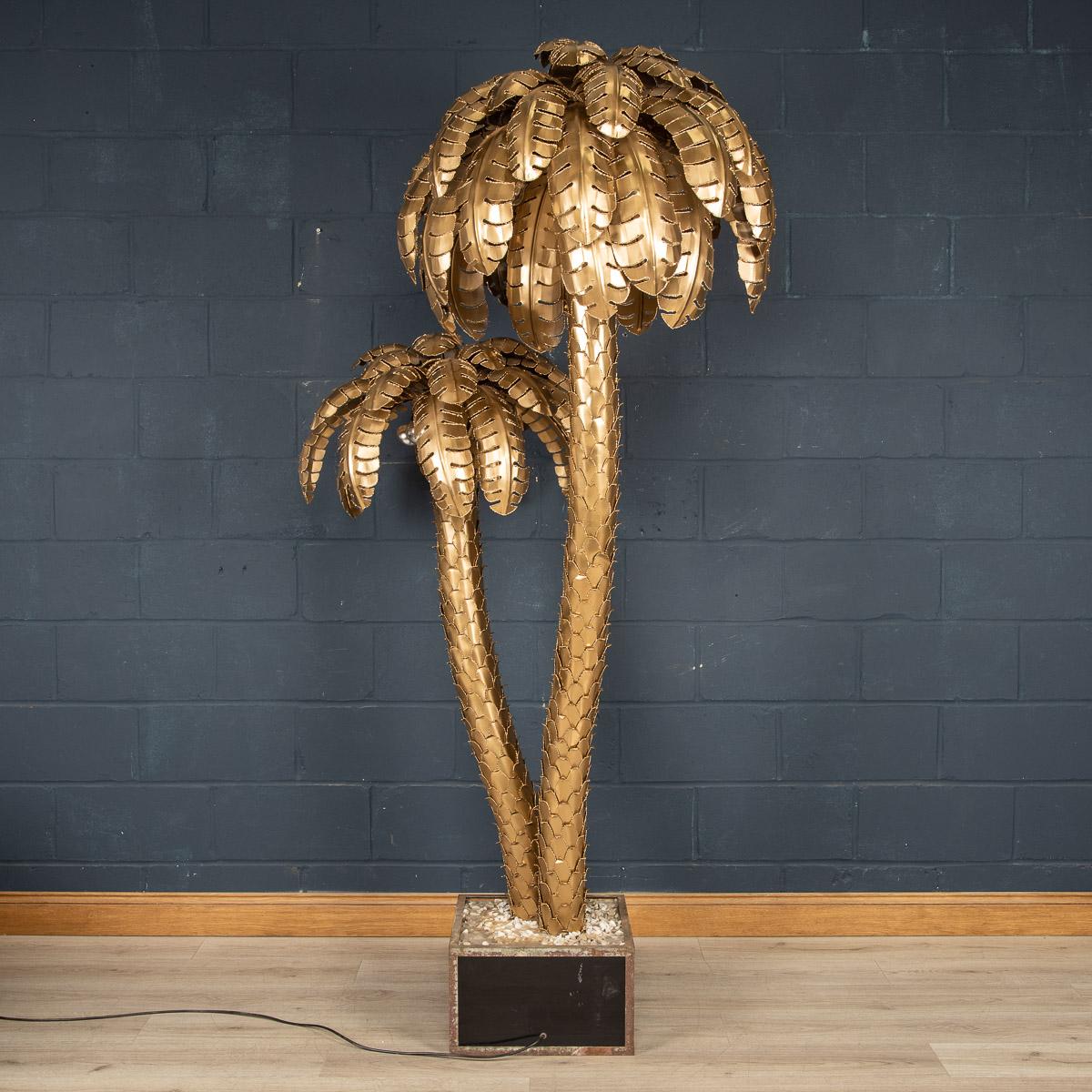 20th Century France Palm Tree Floor Lamp by Maison Jansen, c.1970 In Good Condition In Royal Tunbridge Wells, Kent
