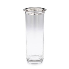 Versilberte Glasvase von Cartier aus dem 20. Jahrhundert, Frankreich