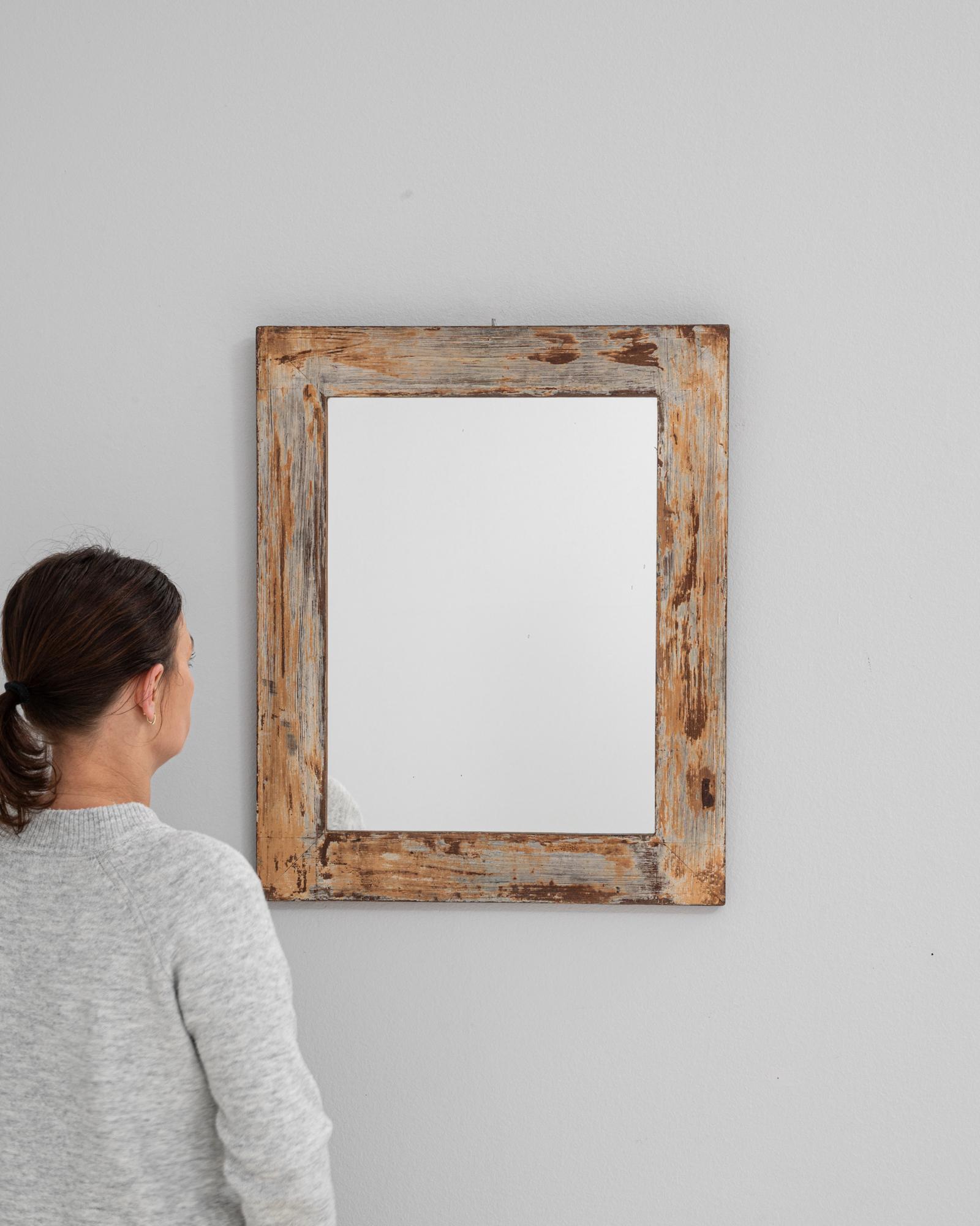 Francese Specchio di legno francese del XX secolo in vendita