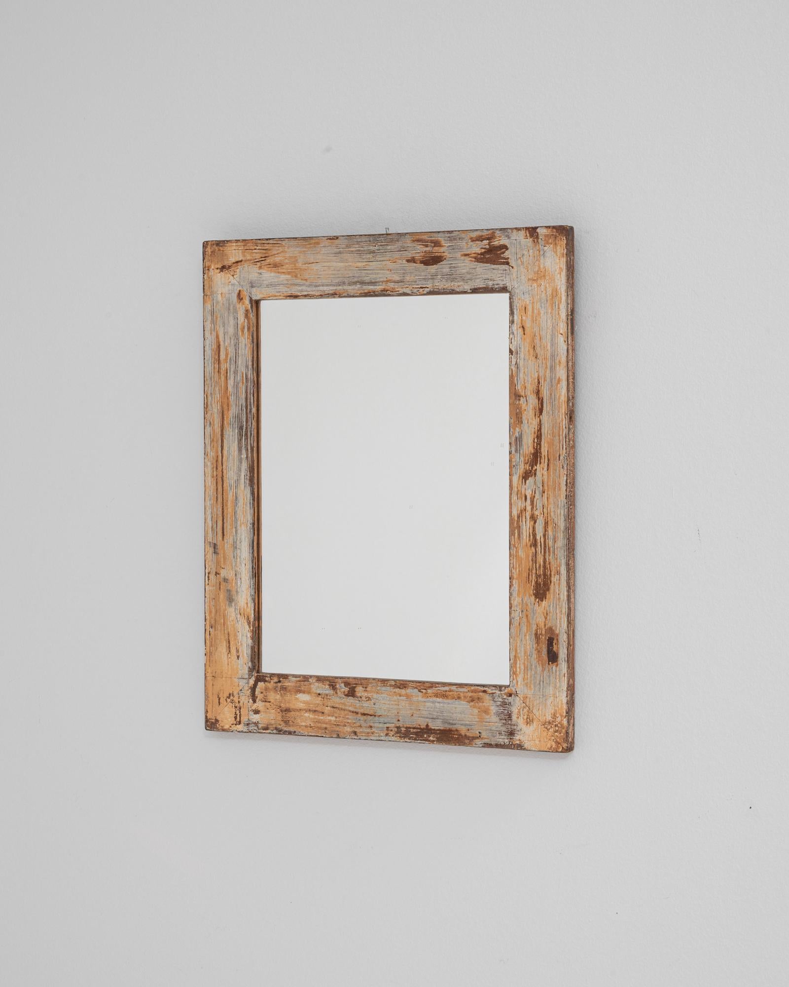 Specchio di legno francese del XX secolo In condizioni buone in vendita a High Point, NC