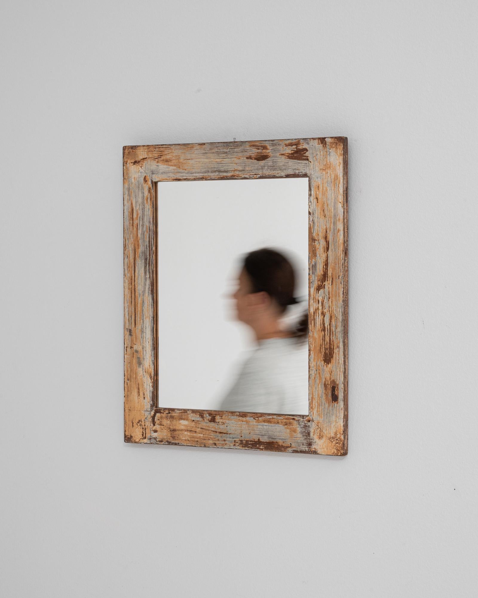 Specchio di legno francese del XX secolo in vendita 1