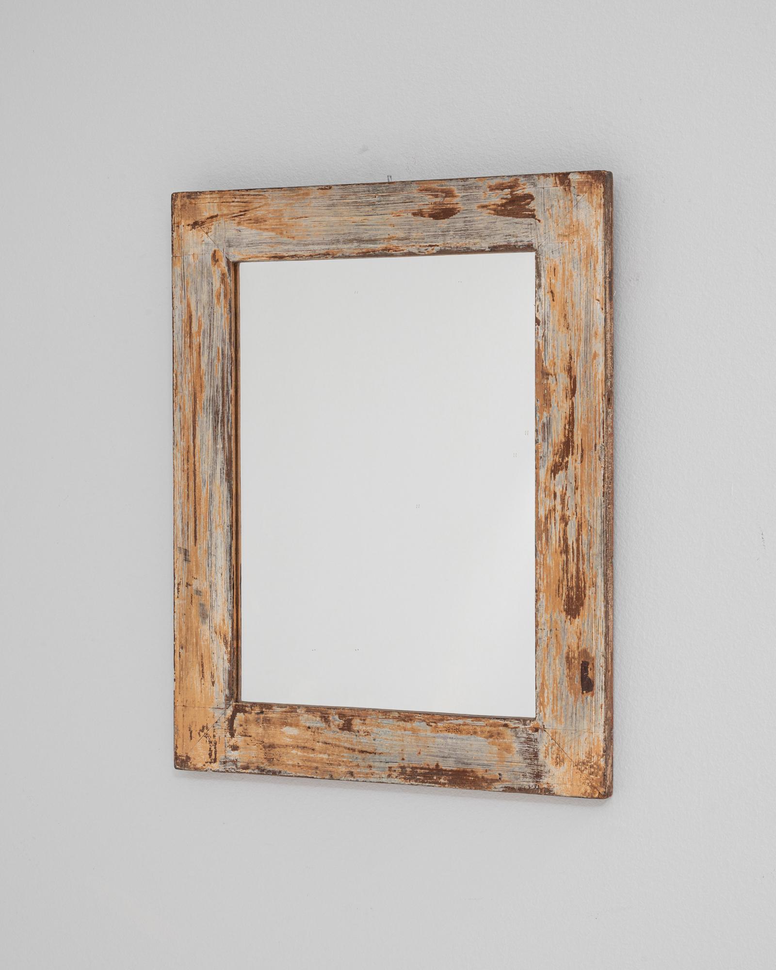 Specchio di legno francese del XX secolo in vendita 2