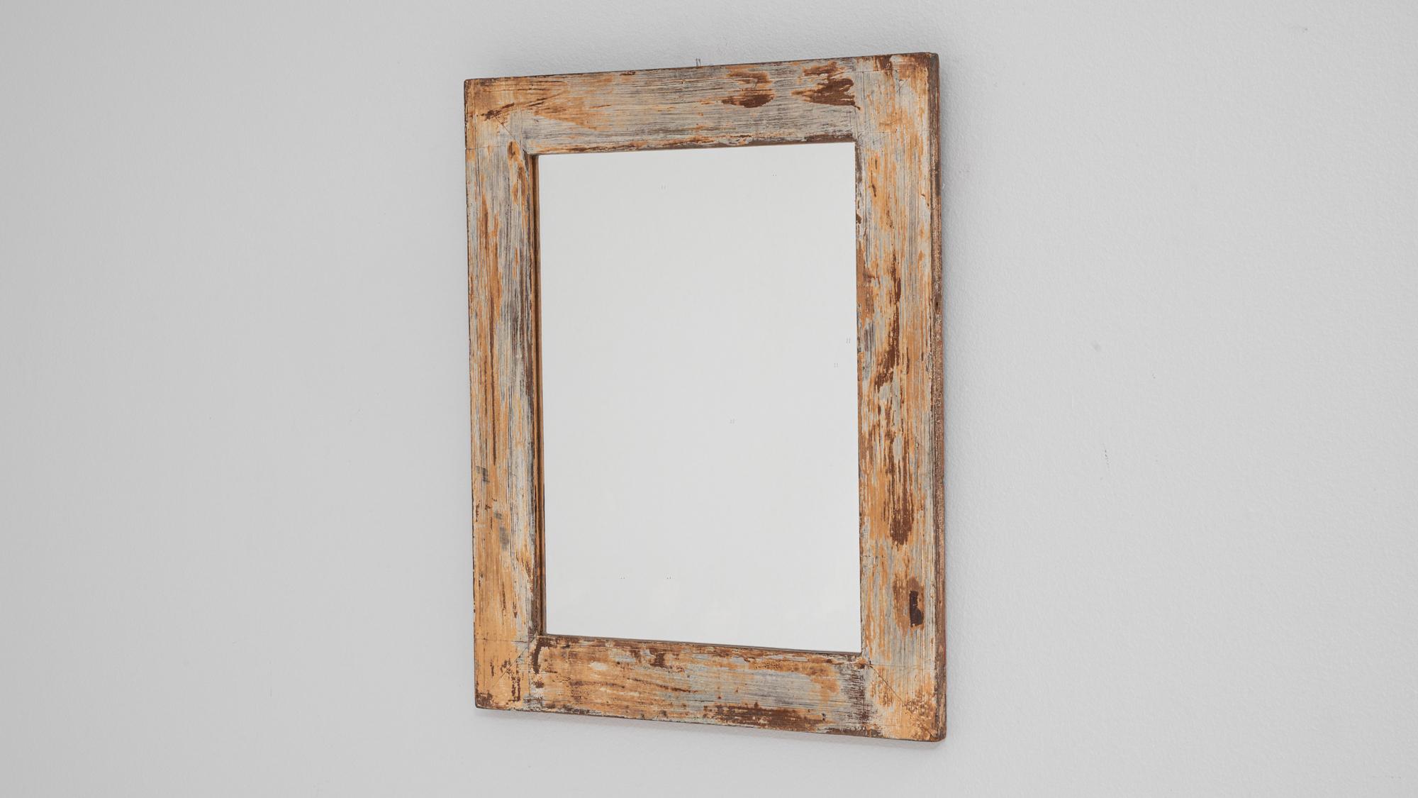 Specchio di legno francese del XX secolo in vendita 3