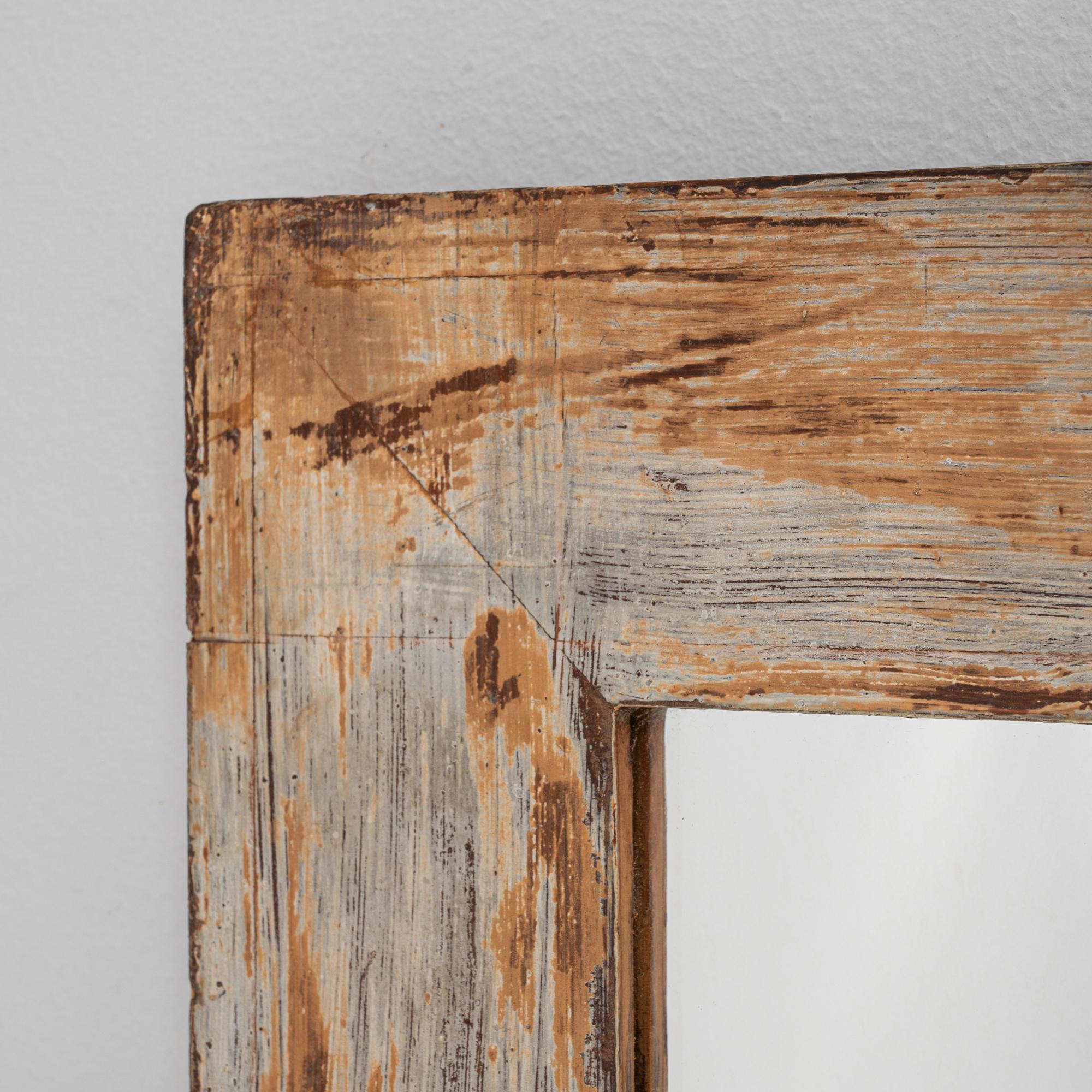 Specchio di legno francese del XX secolo in vendita 4