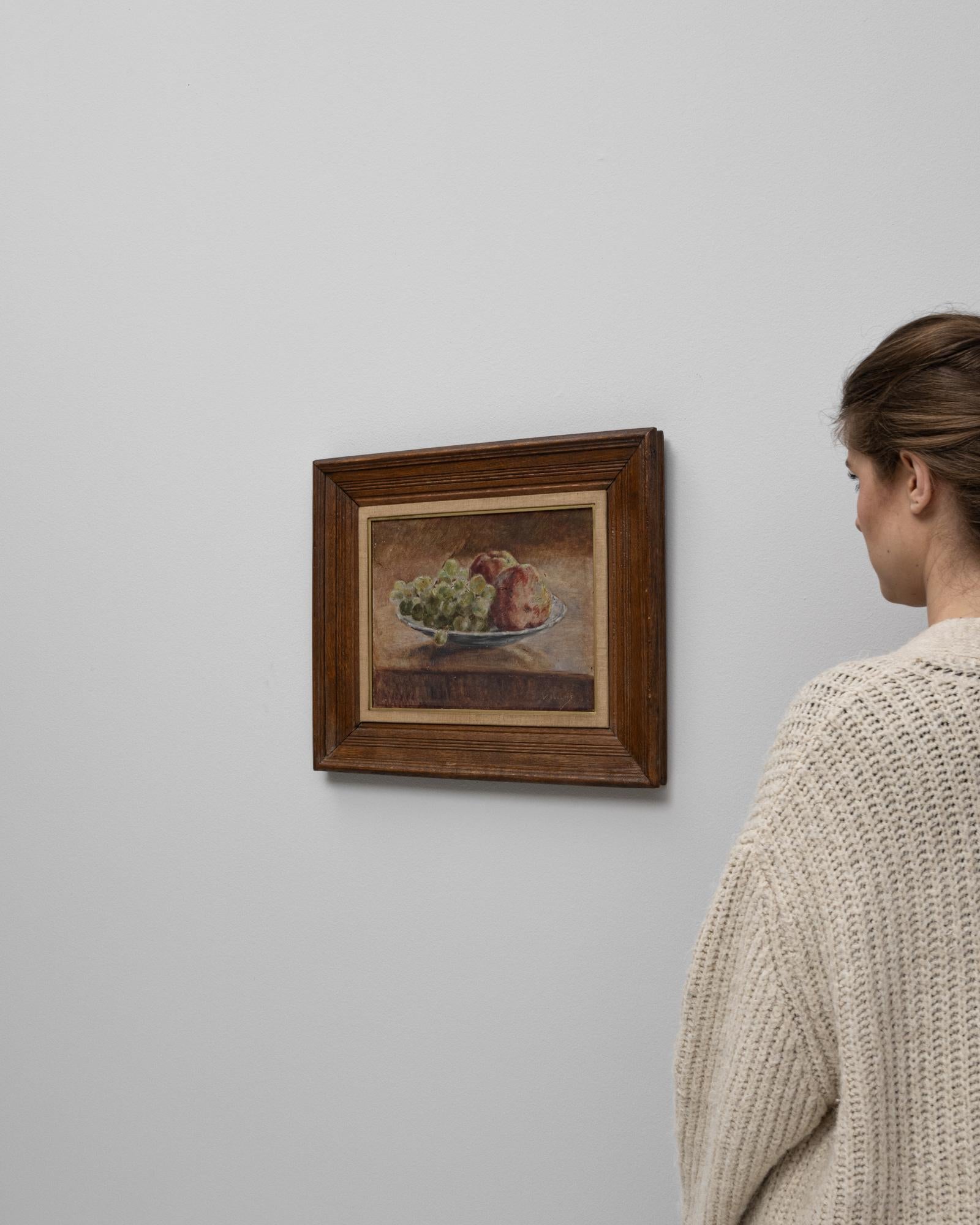 20ième siècle Nature morte en bois du 20e siècle avec cadre en bois en vente