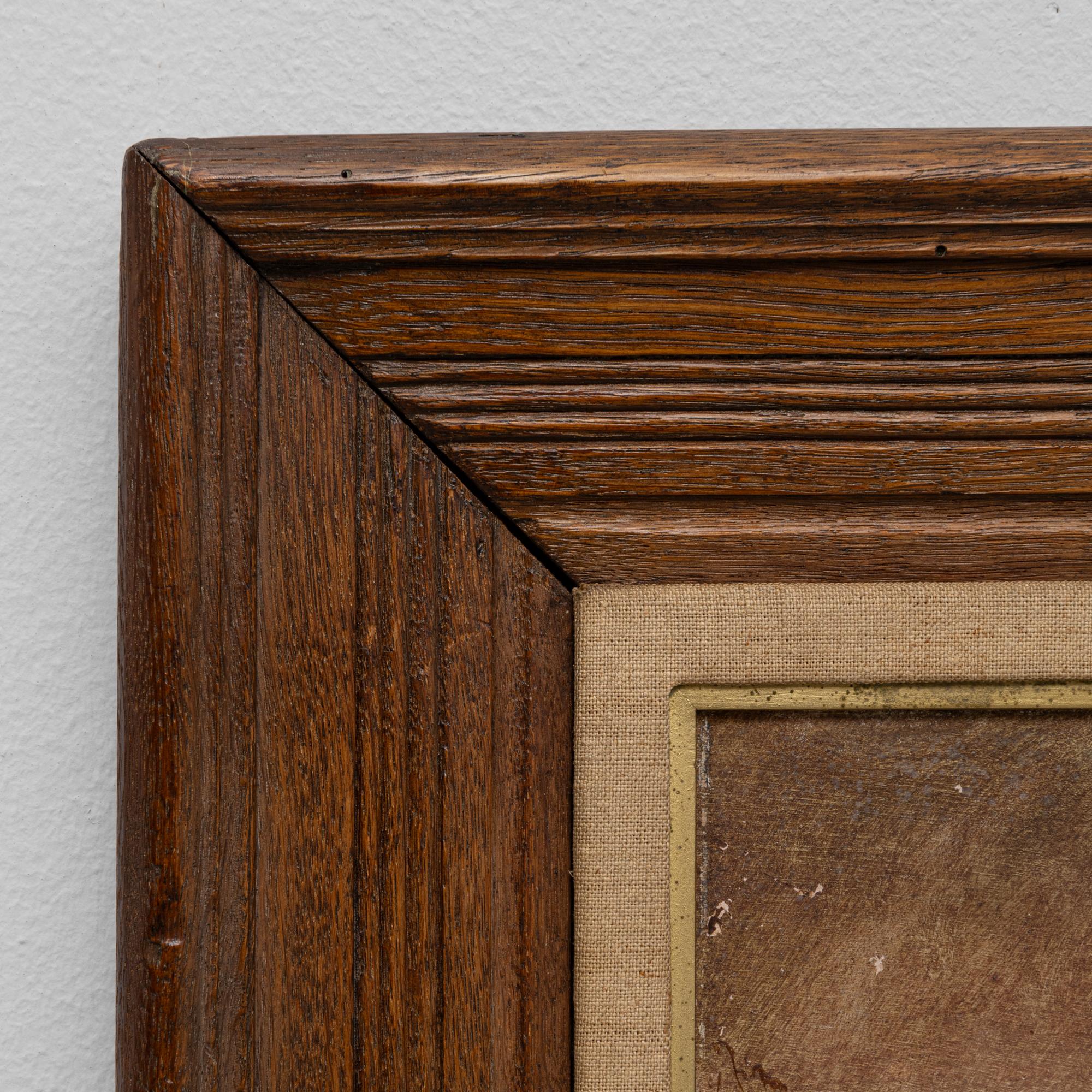 Nature morte en bois du 20e siècle avec cadre en bois en vente 2