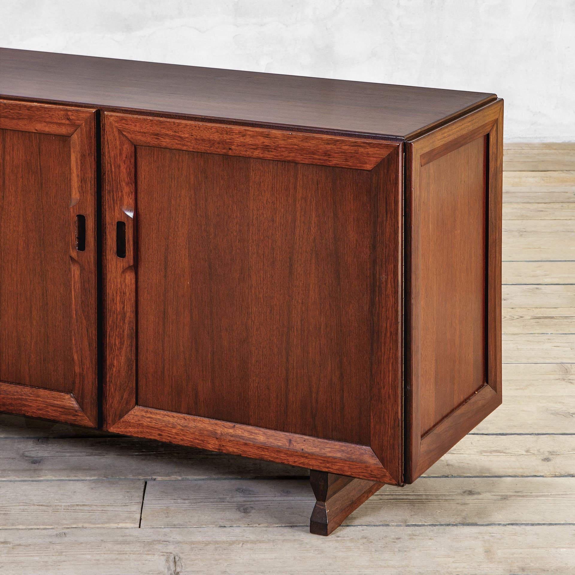 Mid-Century moderno Armadio in legno del XX secolo Franco Albini per Poggi mod. MB15 in vendita