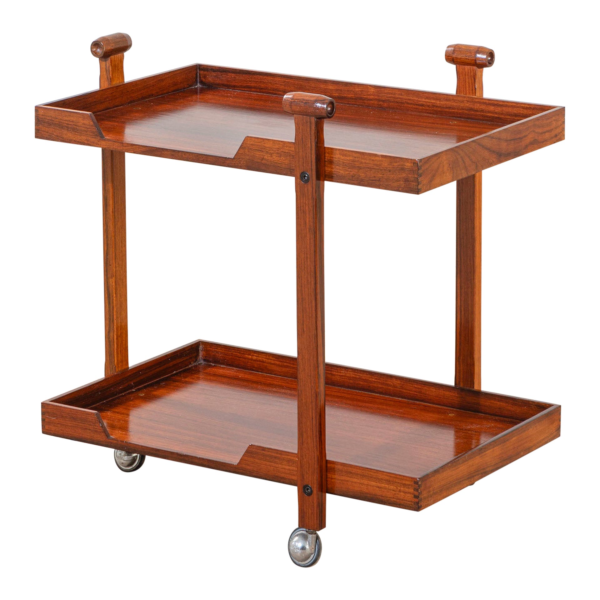 20th Century, Franco Albini for Poggi Wooden Cart mod. CR-20 For Sale