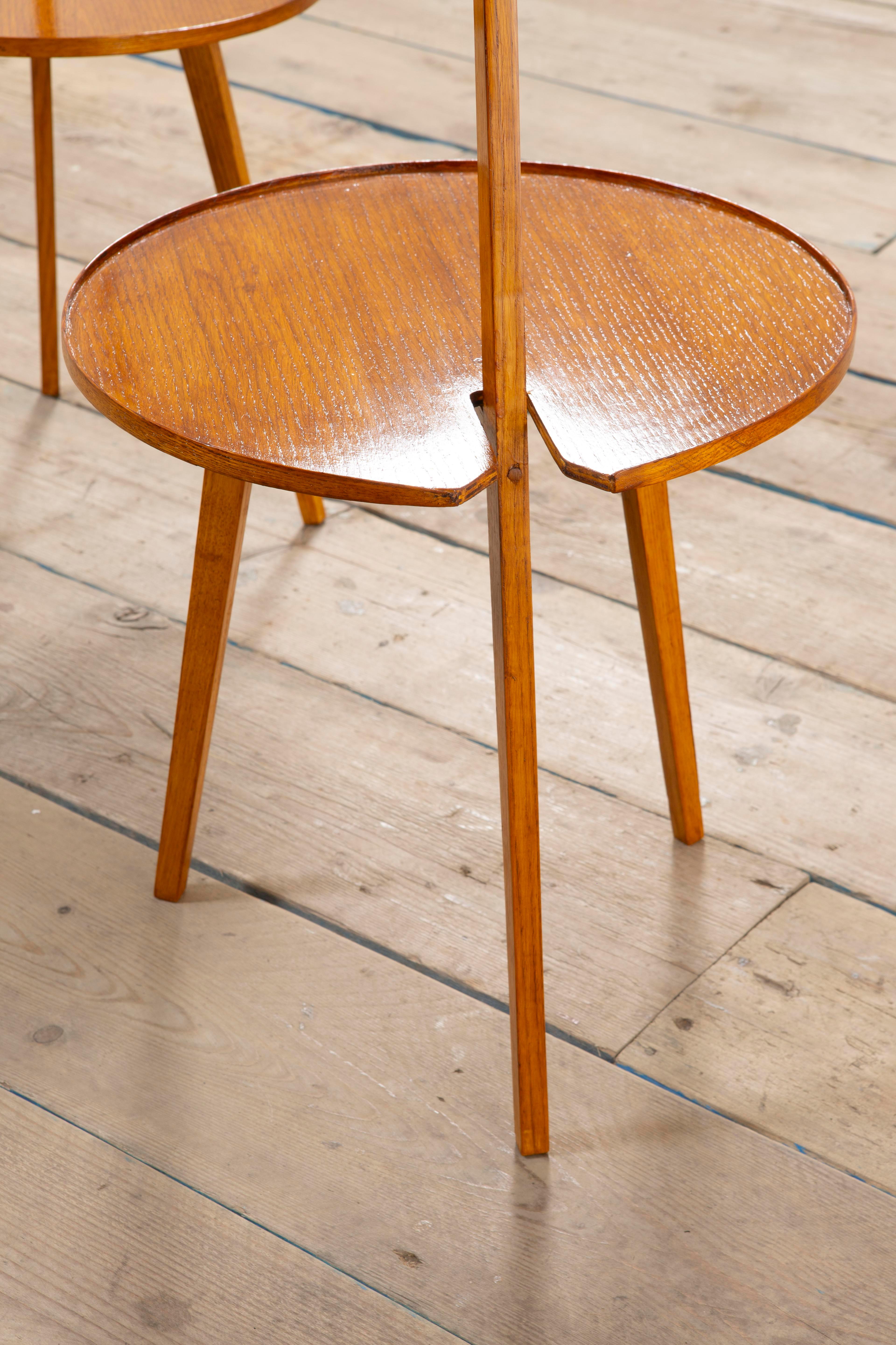 20e siècle, Franco Albini Paire de tables basses en bois TN6 Cicognino, années 50 en vente 6