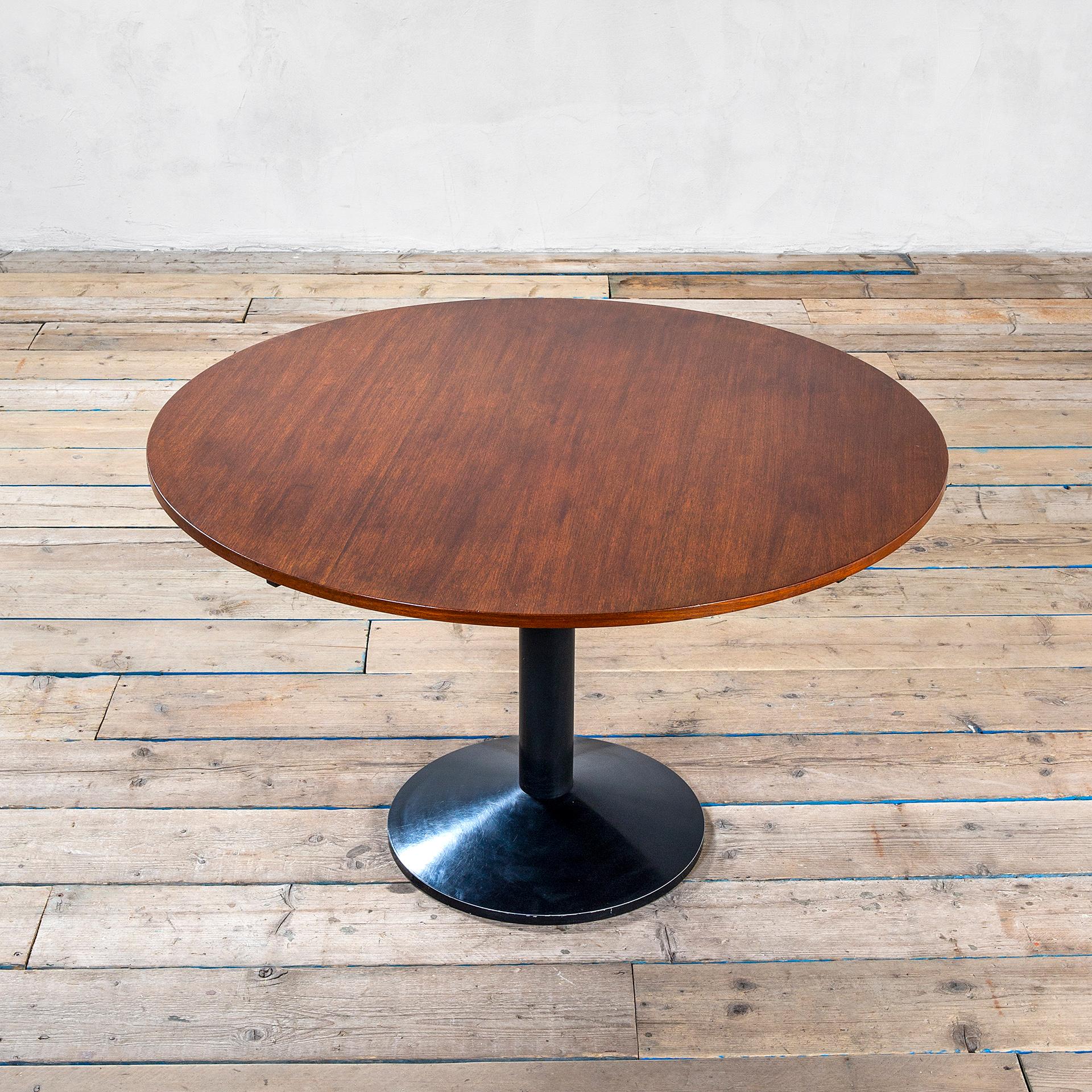 Mid-Century Modern 20th Century Franco Albini Table mod TL30 in Wood and Metal for Poggi, 50s
