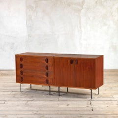 20th Century, Franco Campo & Carlo Graffi for Home Pair of Two Wooden Cabinets