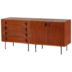 20th Century, Franco Campo & Carlo Graffi for Home Pair of Two Wooden Cabinets 20th Century, Franco Campo & Carlo Graffi for Home Pair of Two Wooden Cabinets