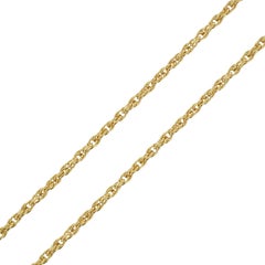Vintage 20th Century French 18 Karat Yellow Gold Chain Necklace
