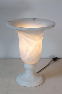 20th Century French Alabaster Lamp