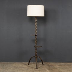 20th Century French Anchor Chain Freestanding Lamp with Shelves, circa 1930