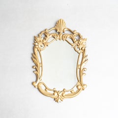 20th Century French Antique Golden Cornucopia Mirror: Timeless Elegance