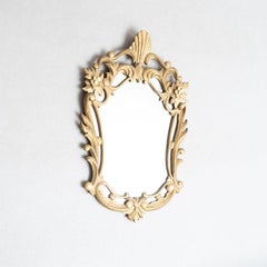 20th Century French Antique Golden Cornucopia Mirror: Timeless Elegance