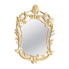 20th Century French Antique Golden Cornucopia Mirror: Timeless Elegance