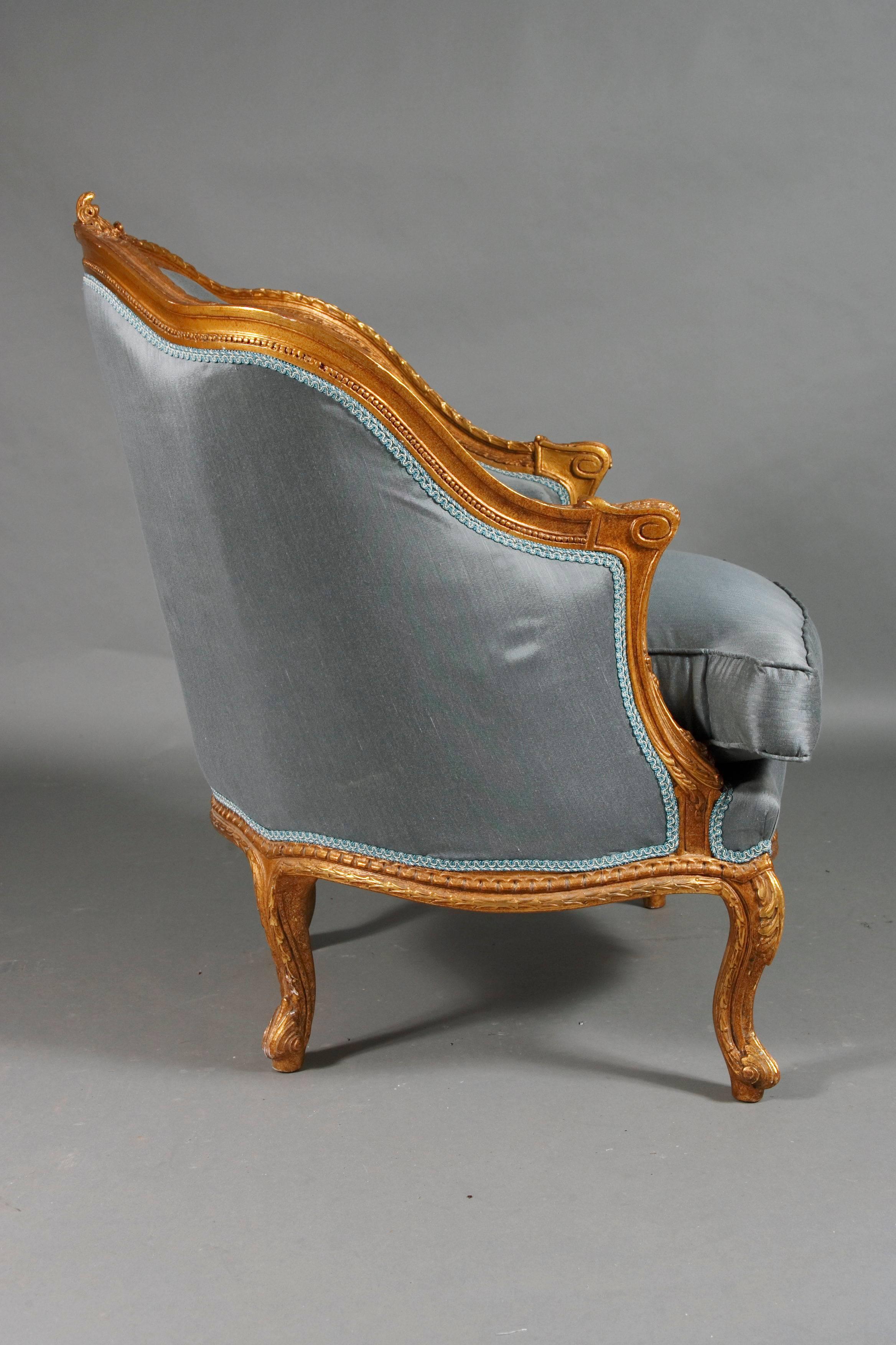 Französischer Sessel aus Buche im Barockstil, antik, Louis Quinze-Stil, 20. Jahrhundert im Angebot 2