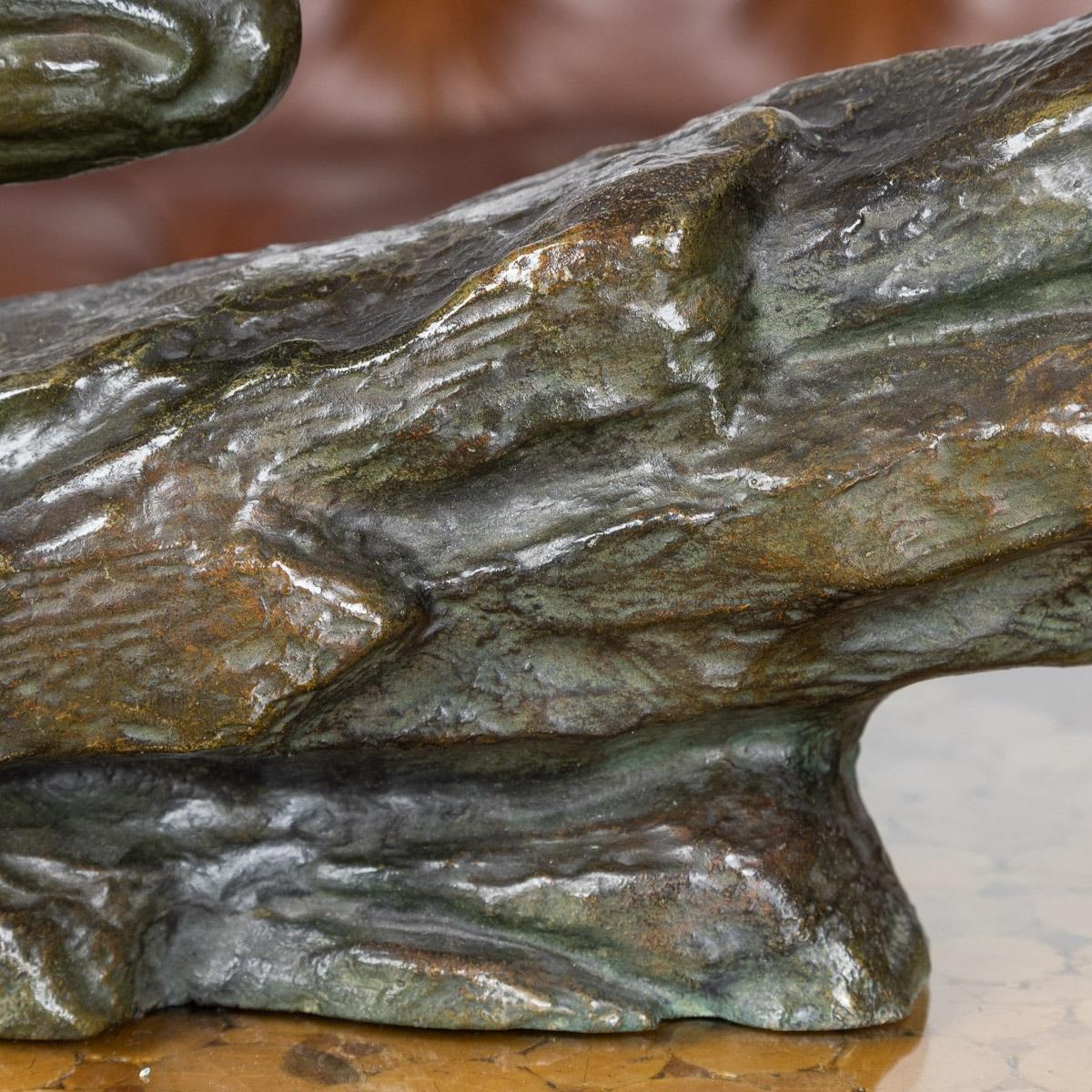 Französische Art-Déco-Jägerfigur aus Bronze des 20. Jahrhunderts, Pierre Le Faguays, um 1930 im Angebot 3