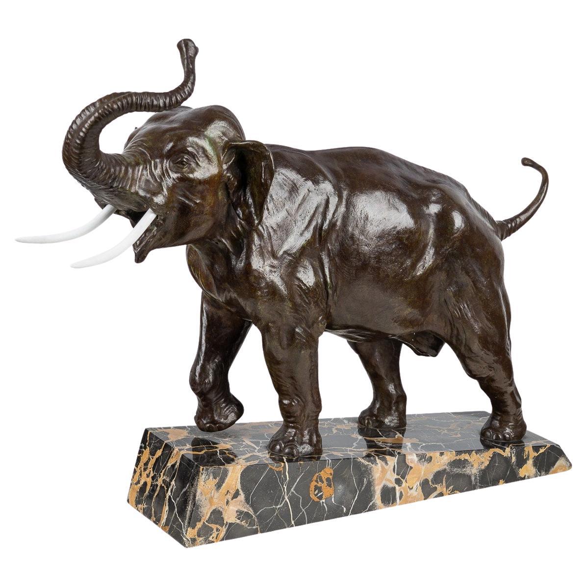 20th Century French Art Deco Bronze Sculpture of Elephant, C.1920 at ...