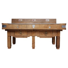 20. Jahrhundert Französisch Art Deco Butcher Block
