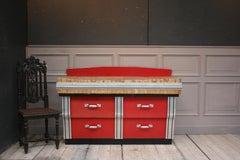 20th Century French Art Deco Butcher's Block Table