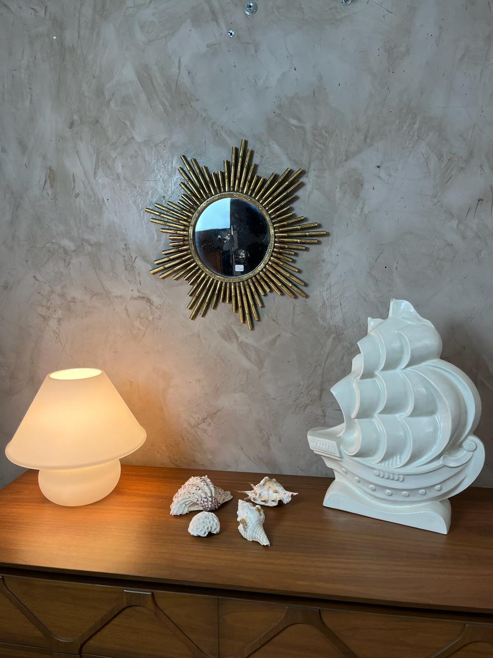 20th century French Art deco Ceramic LeJan Boat, 1930s For Sale 10