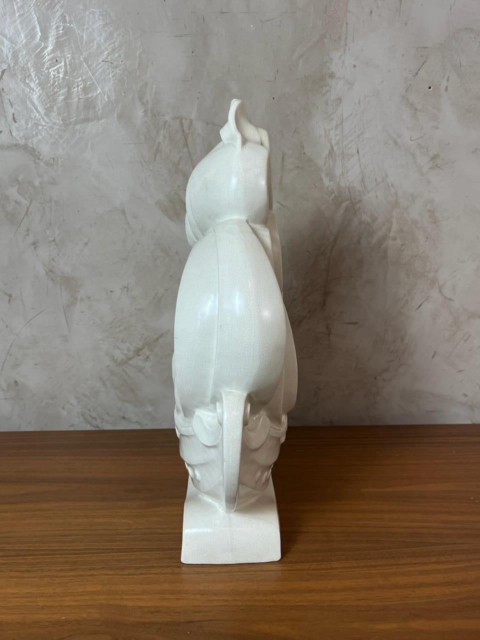20th Century 20th century French Art deco Ceramic LeJan Boat, 1930s For Sale