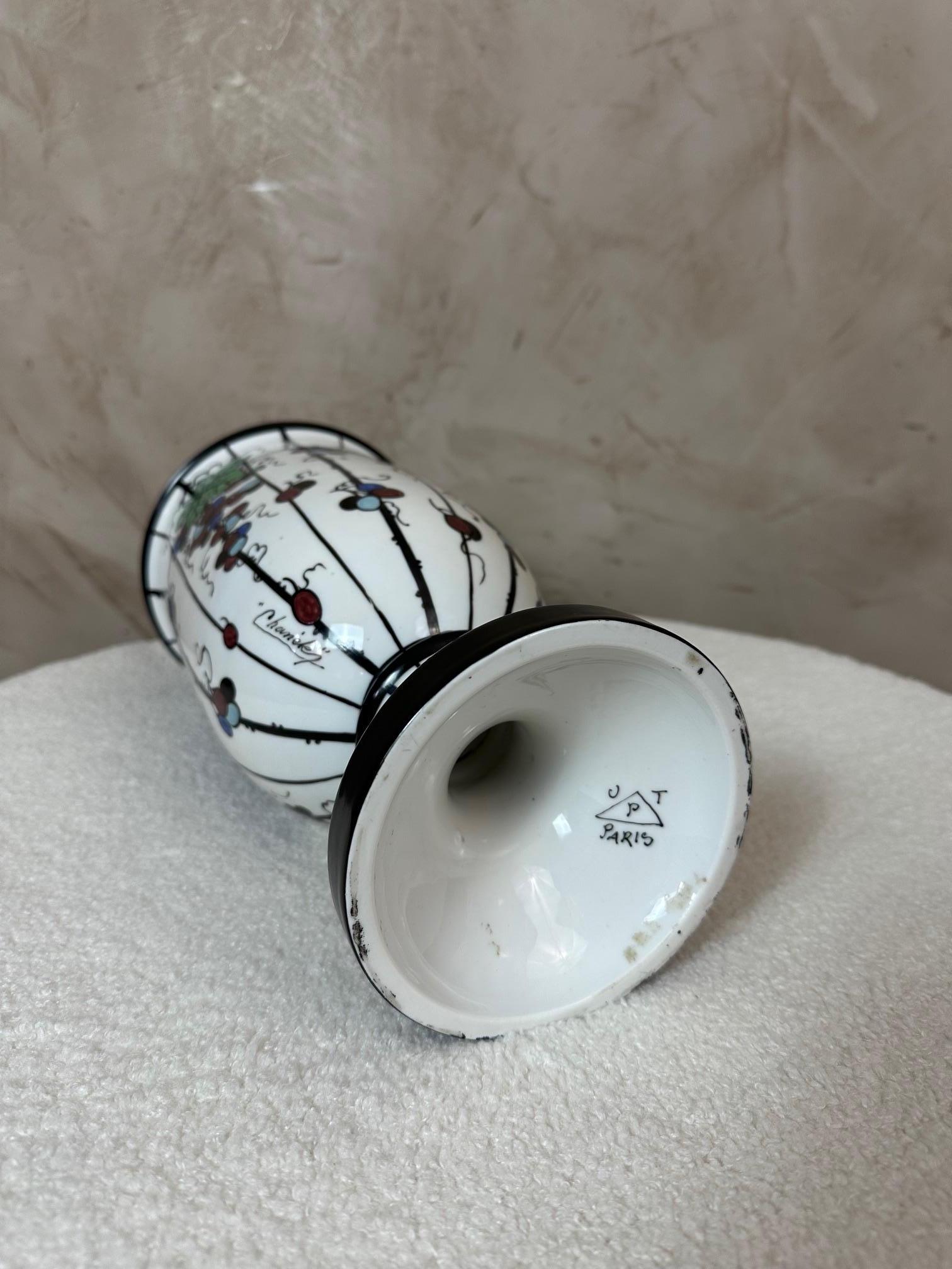 Vase en céramique Art déco français du 20e siècle, années 1930 en vente 2