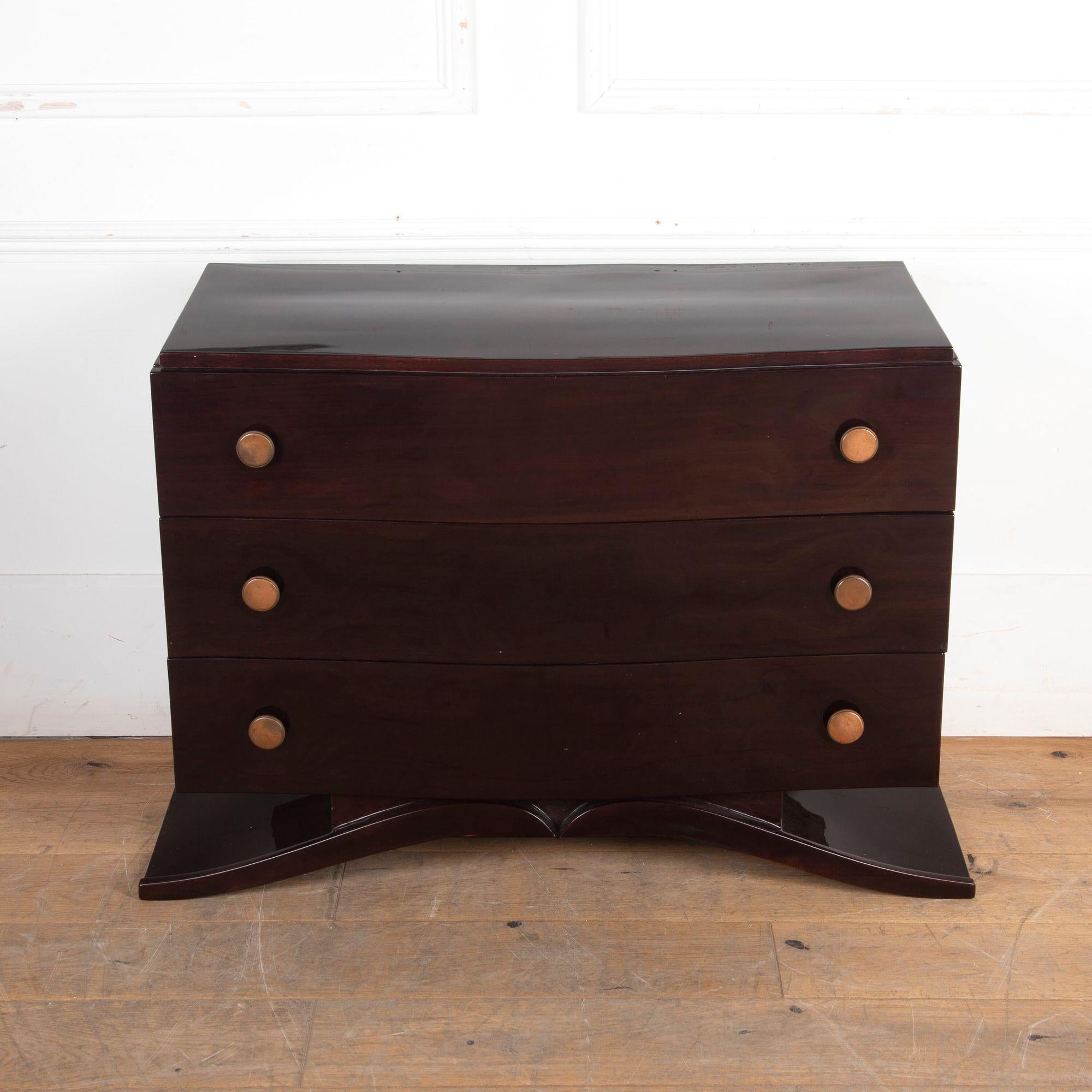 20th Century French Art Deco Chest of Drawers For Sale 5