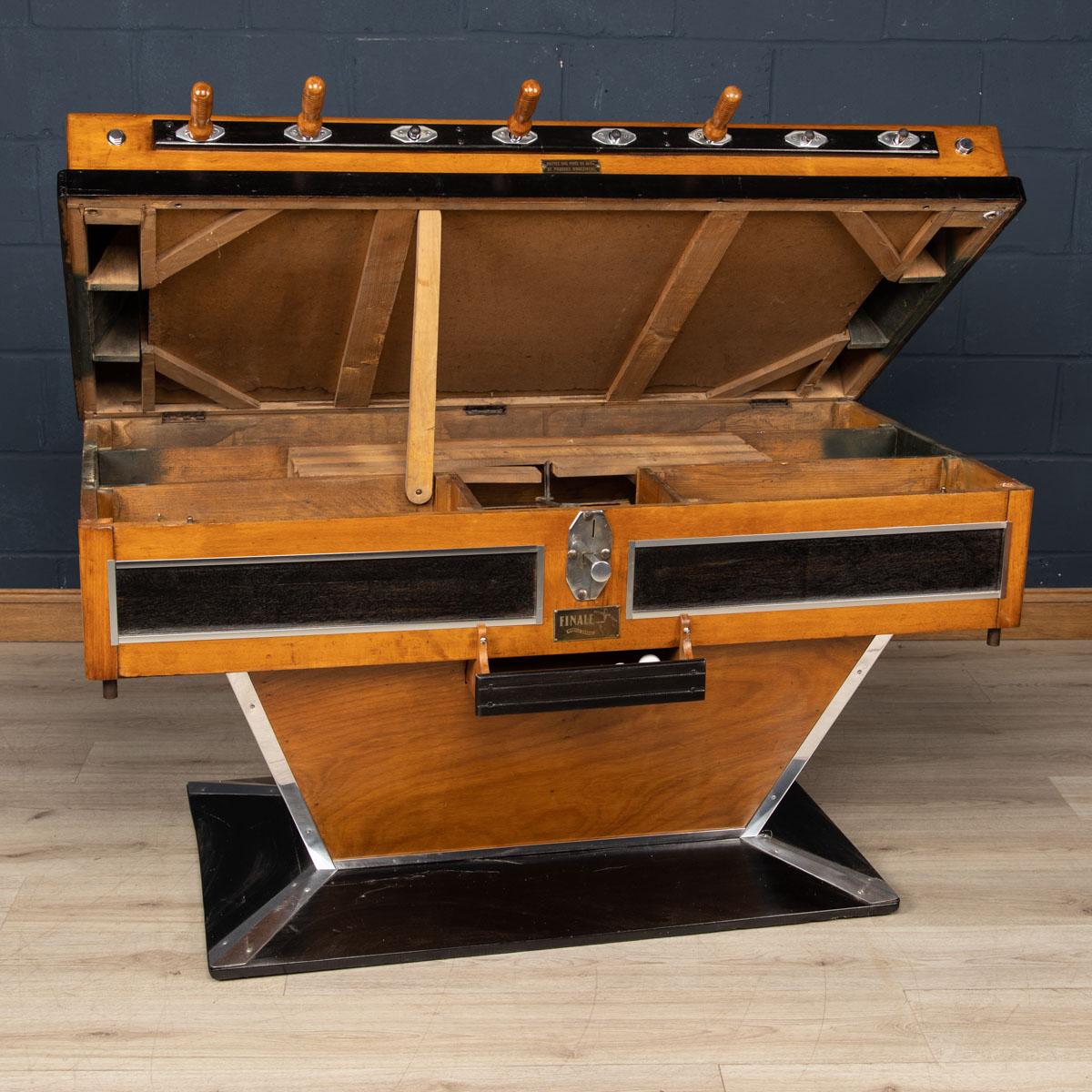 Chrome 20th Century French Art Deco Football Table Game For Sale