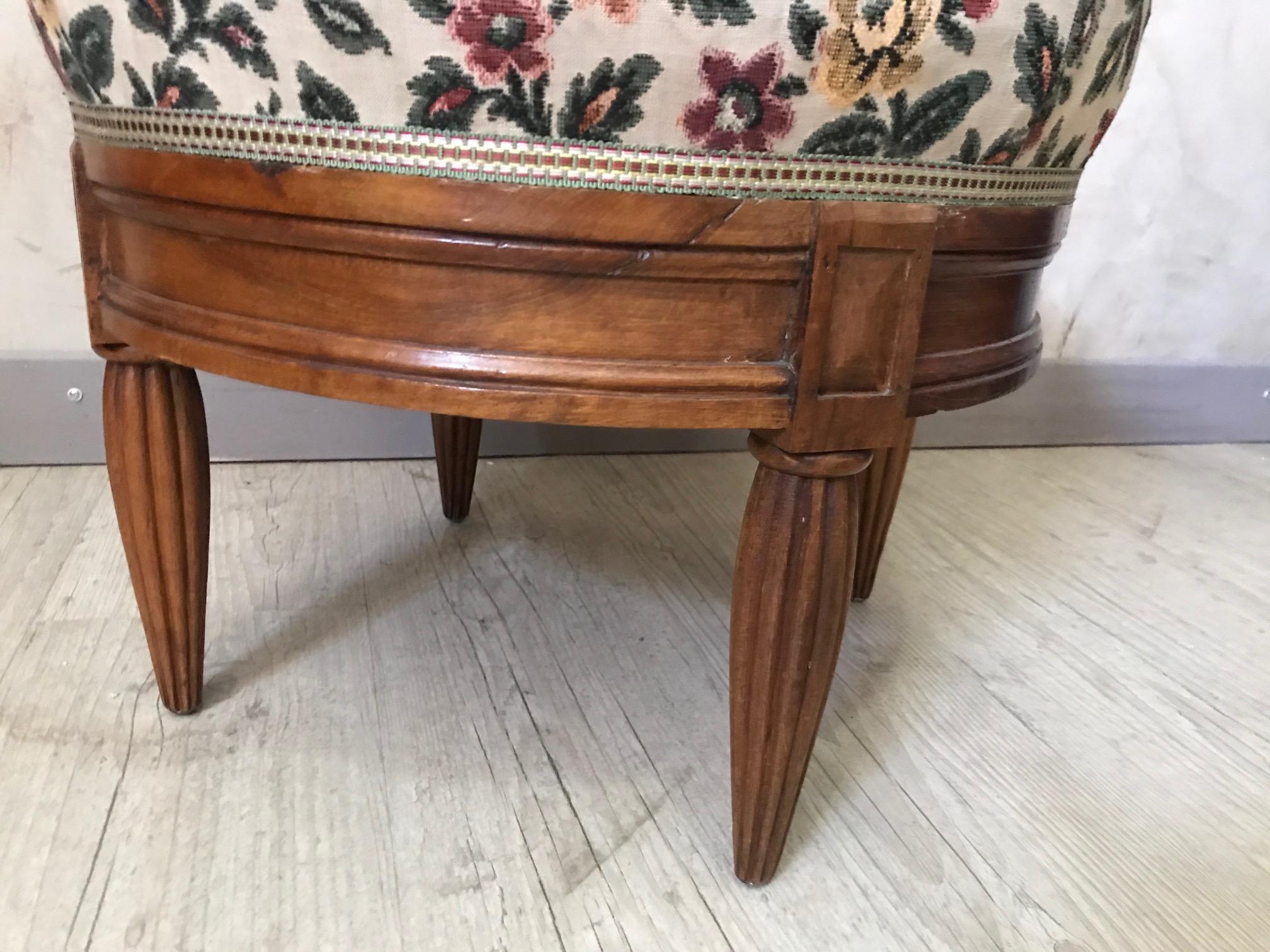 Mid-20th Century 20th Century French Art Deco Footstool, 1930s