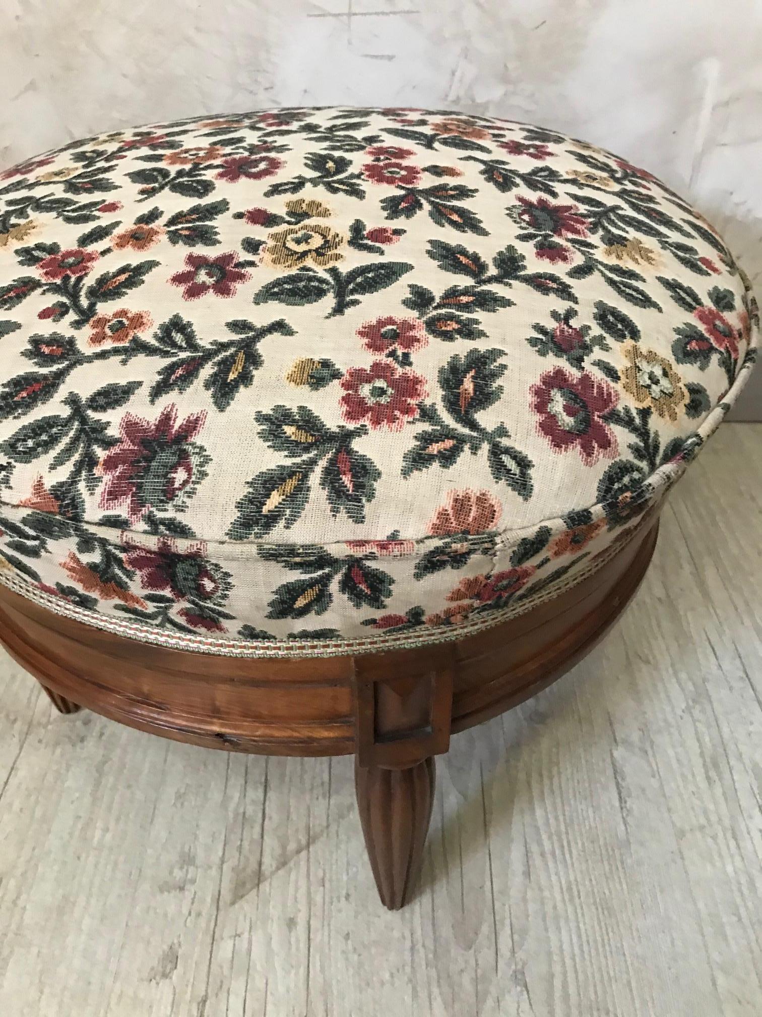 20th Century French Art Deco Footstool, 1930s 2