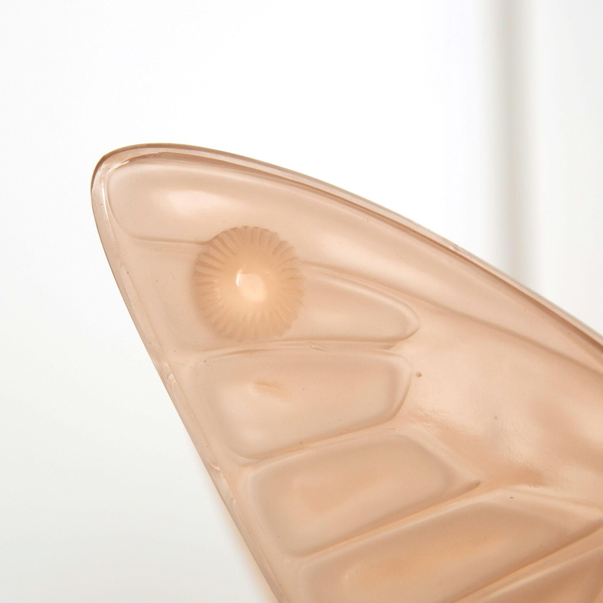 Art déco Lampe papillon en verre Art Déco français du 20e siècle en vente