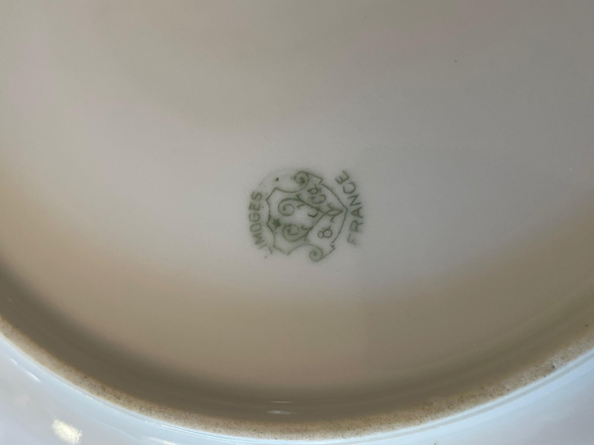 Vaisselle de service en porcelaine de Limoges Art Déco français du XXe siècle 49 pièces en vente 5