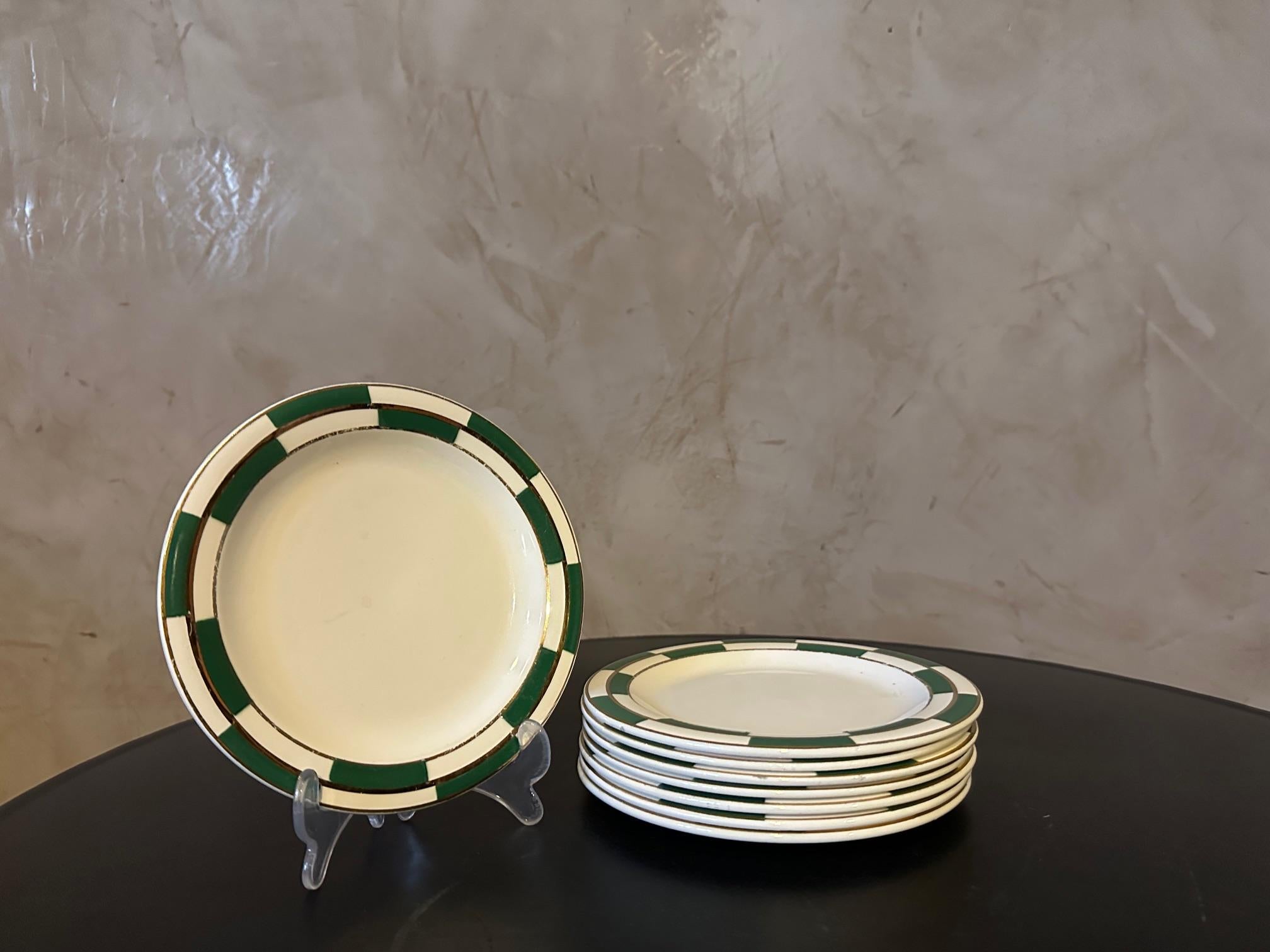 20th century French Art deco Luneville Earthenware service, 1930s For Sale 3
