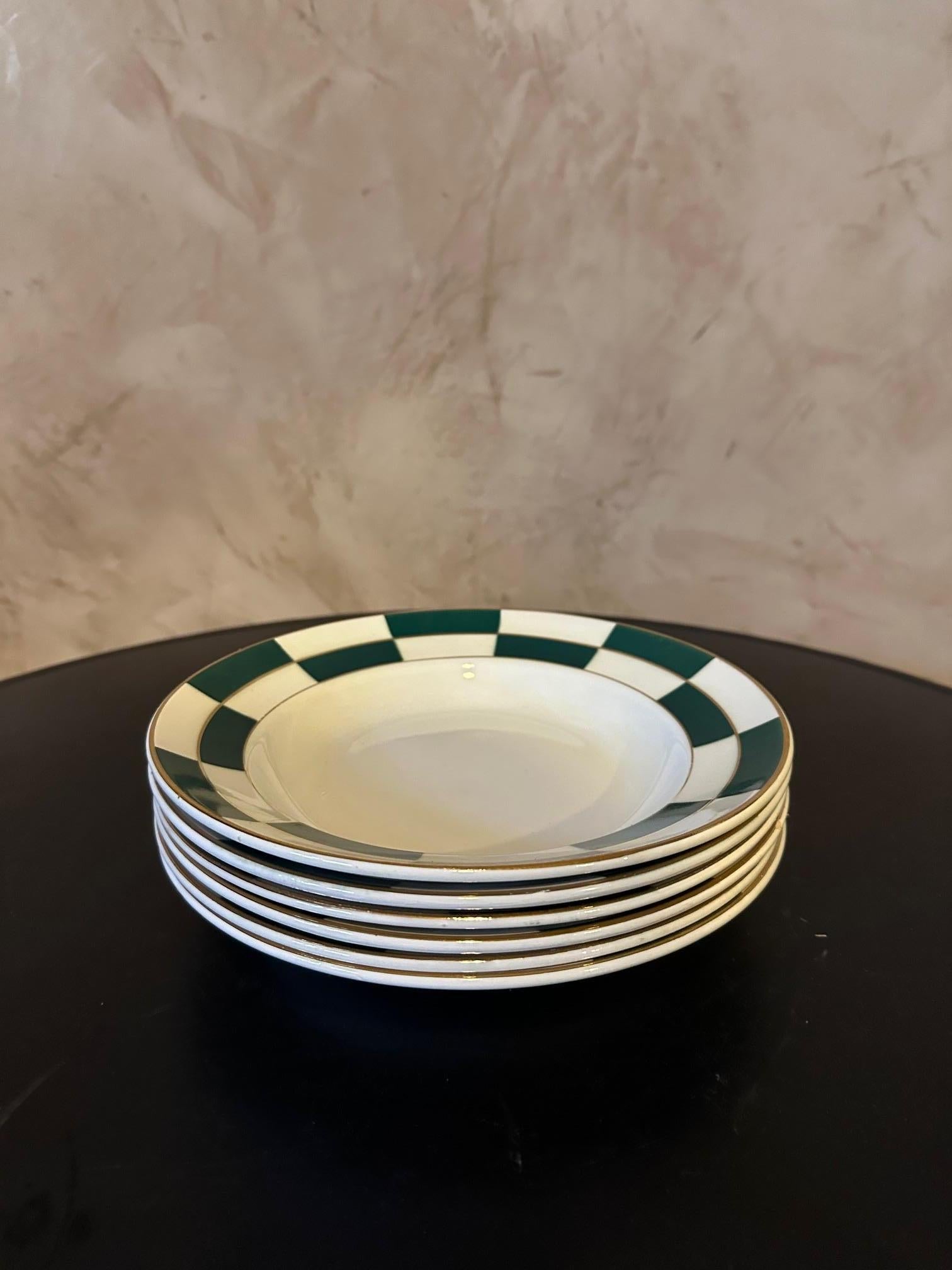 20th century French Art deco Luneville Earthenware service, 1930s For Sale 4