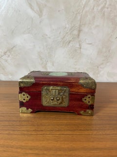 Scatola per gioielli in mogano Art Deco francese del XX secolo, anni '30