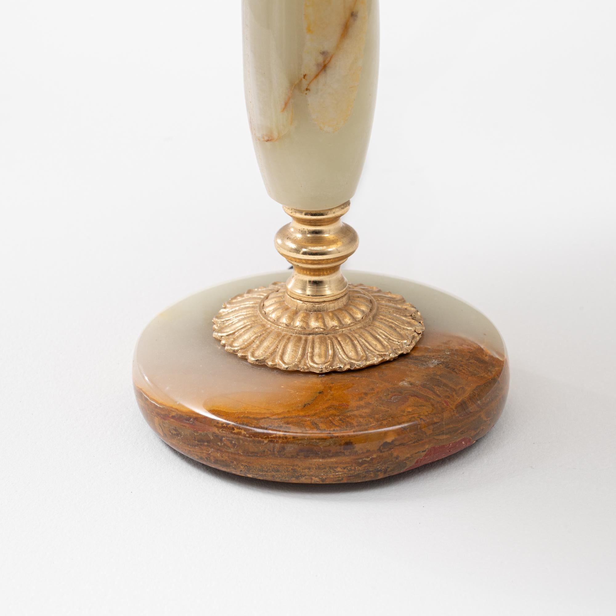 Lampe de table en marbre Art déco français du 20e siècle en vente 6