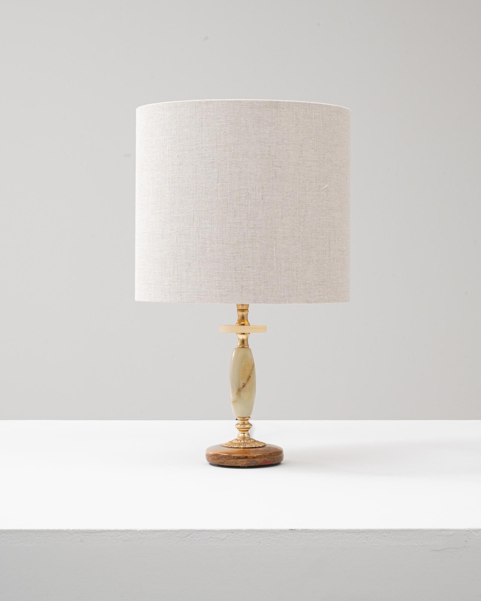 Lampe de table en marbre Art déco français du 20e siècle Bon état - En vente à High Point, NC