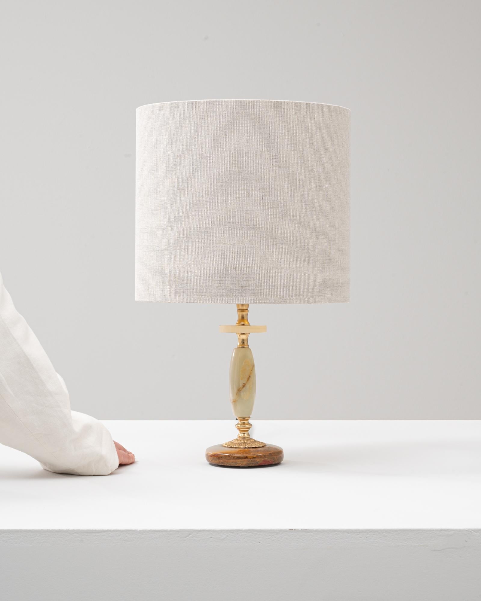 20ième siècle Lampe de table en marbre Art déco français du 20e siècle en vente