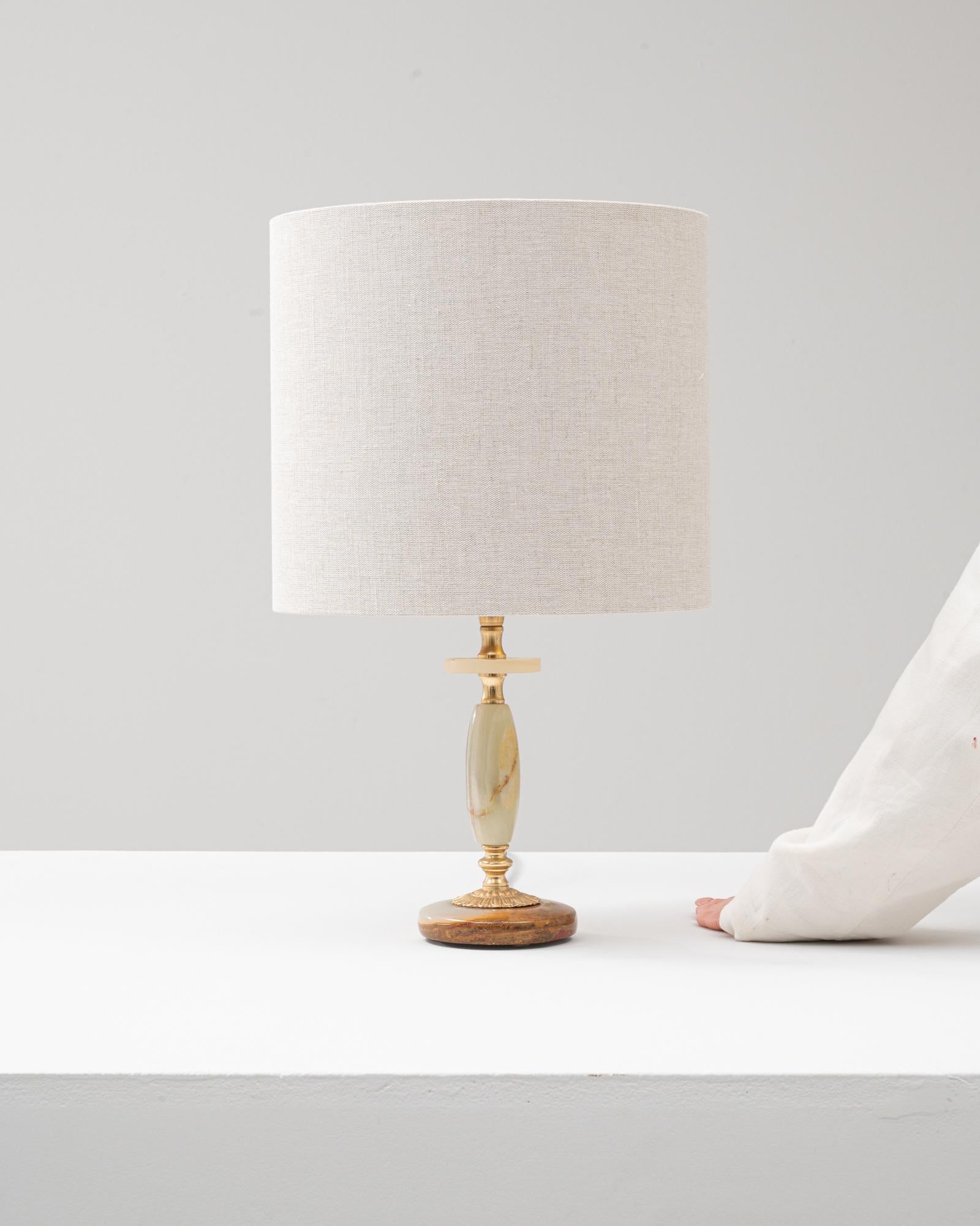 Lampe de table en marbre Art déco français du 20e siècle en vente 1