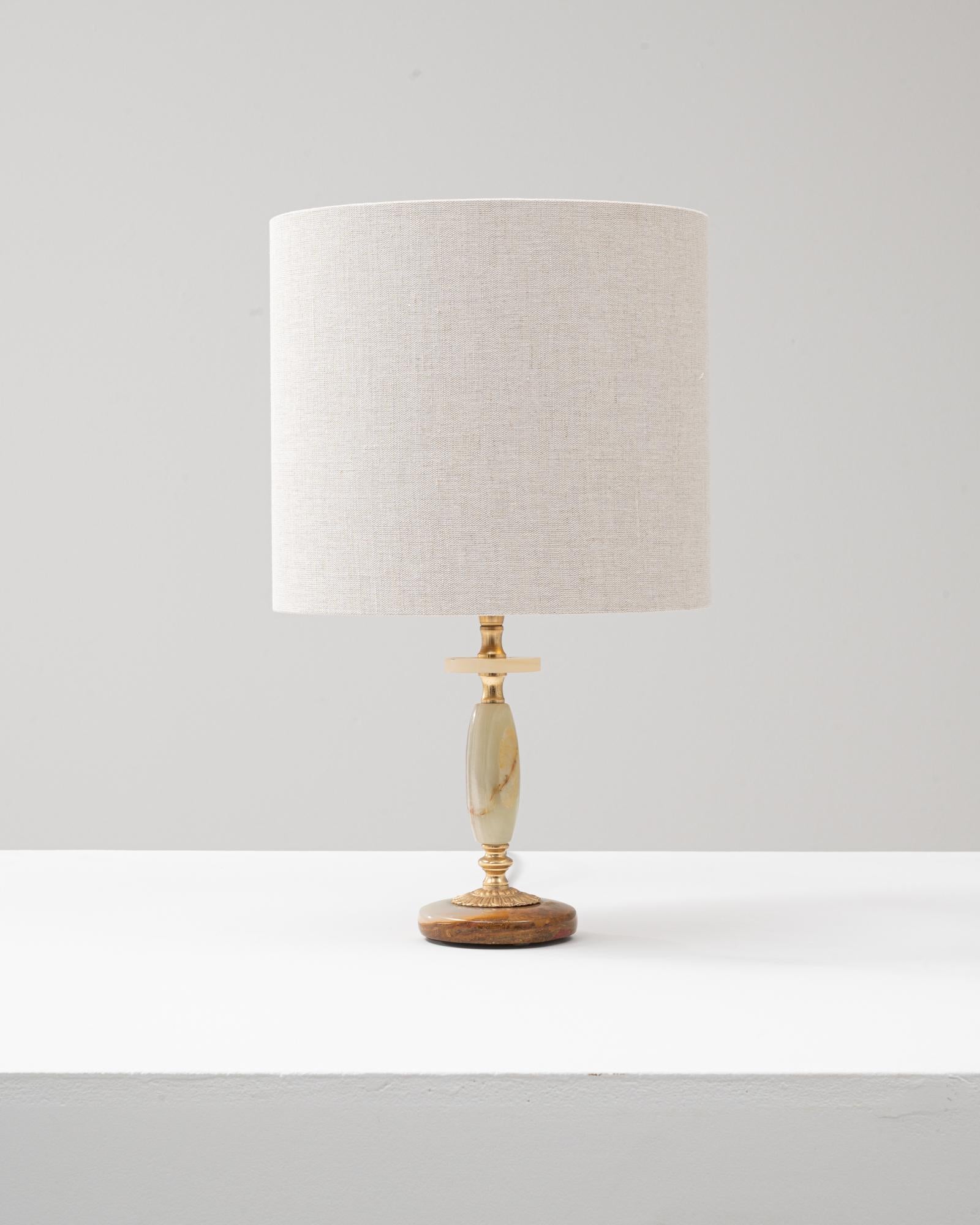 Lampe de table en marbre Art déco français du 20e siècle en vente 2