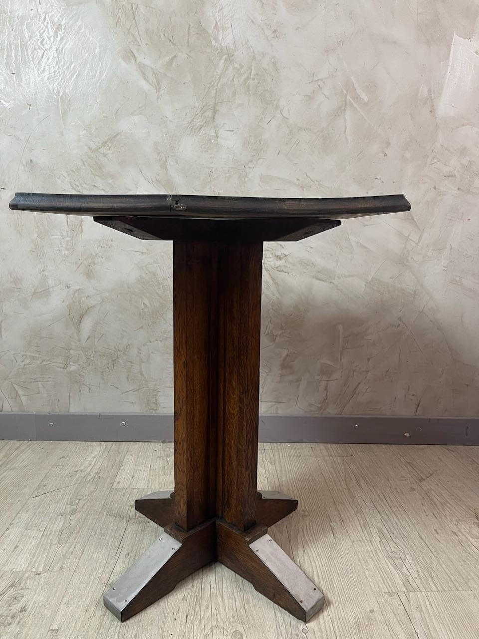 20th century French Art Deco Oak Gueridon, 1930s en vente 3