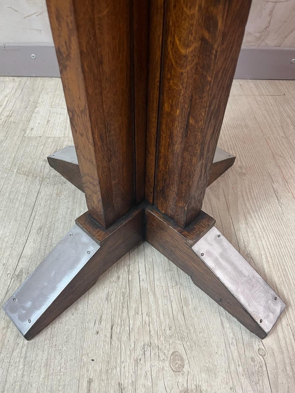 20th century French Art Deco Oak Gueridon, 1930s en vente 4