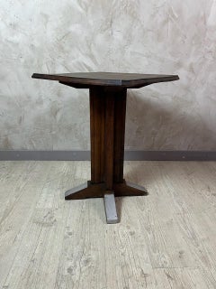 20e siècle Français Art Deco Oak Gueridon, années 1930