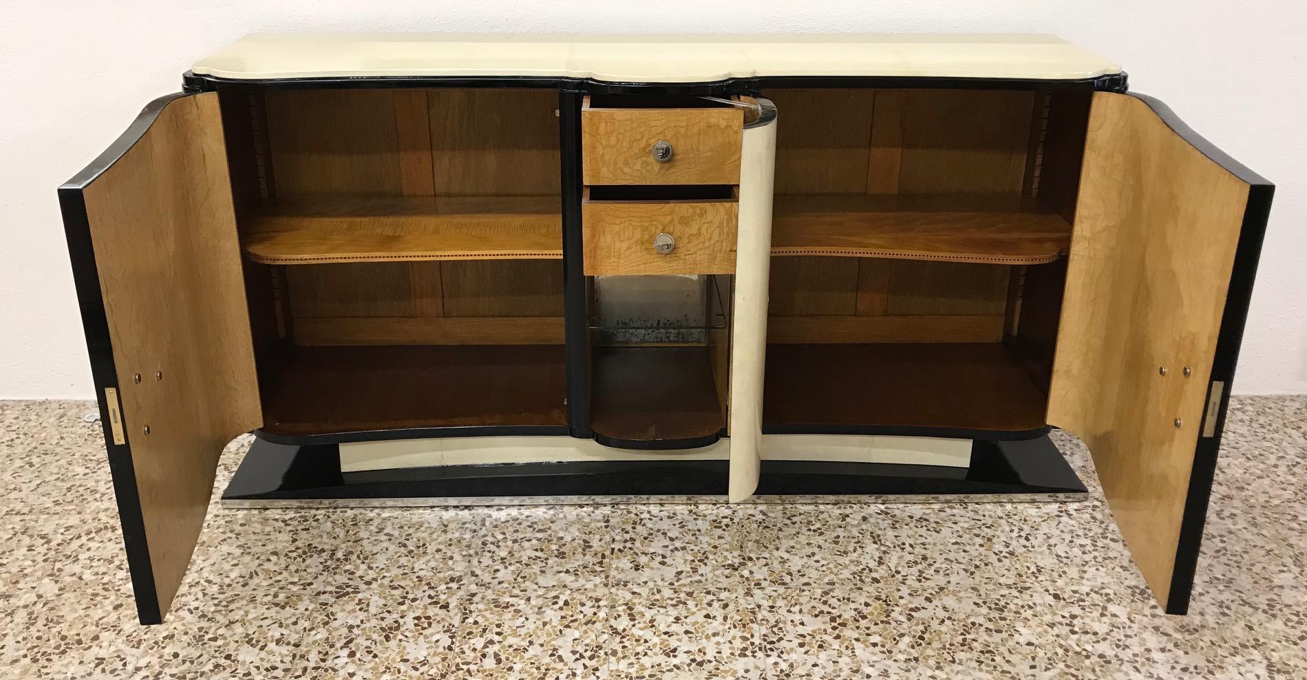 20th Century French Art Deco Parchment Sideboard 3