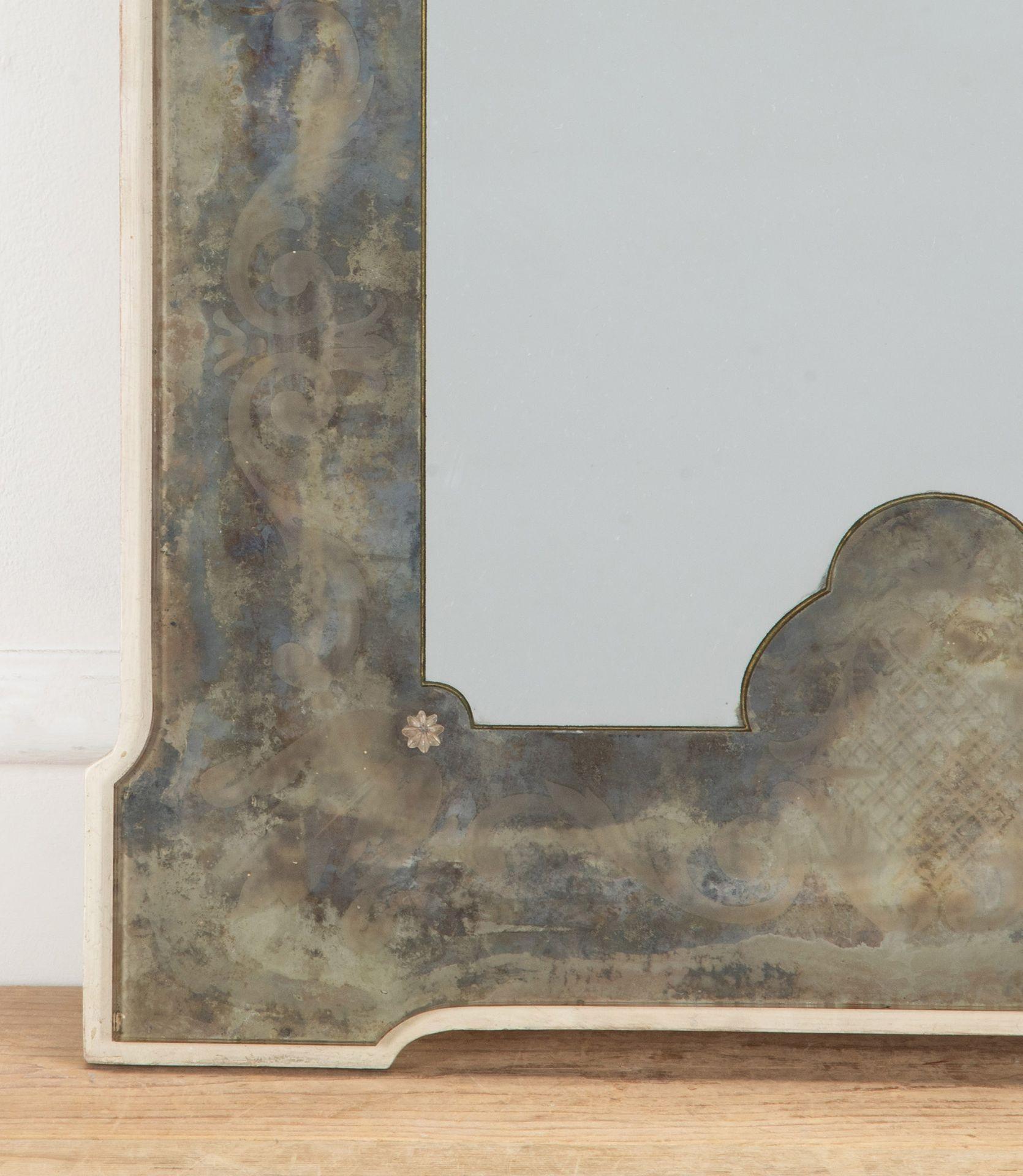 Art déco 20ème siècle Français Art Deco Pierre Lardin Style Mirror en vente